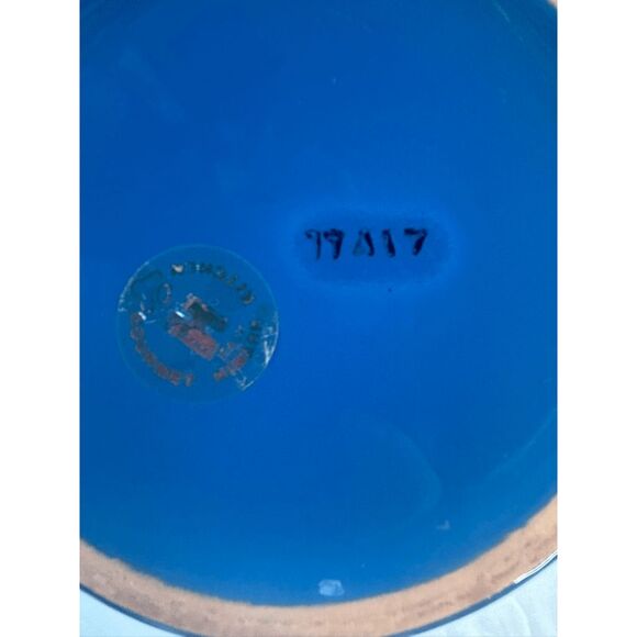 Three Piece Dark Blue Crockery/Jar/Canister Set, Unbranded, Made in Italy - Picture 10 of 10